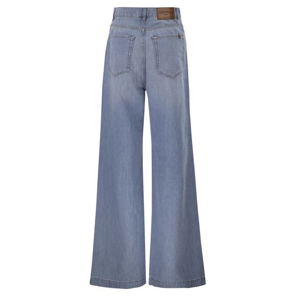 Weekend Maxmara Women Wkdlatino - Cotton And Linen Denim Jeans - Picture 2 of 4